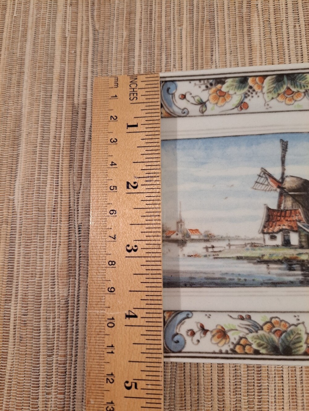 Delft Westraven 4 x 6" Wall Plaque Handmade In Holland - Picture 4 of 5